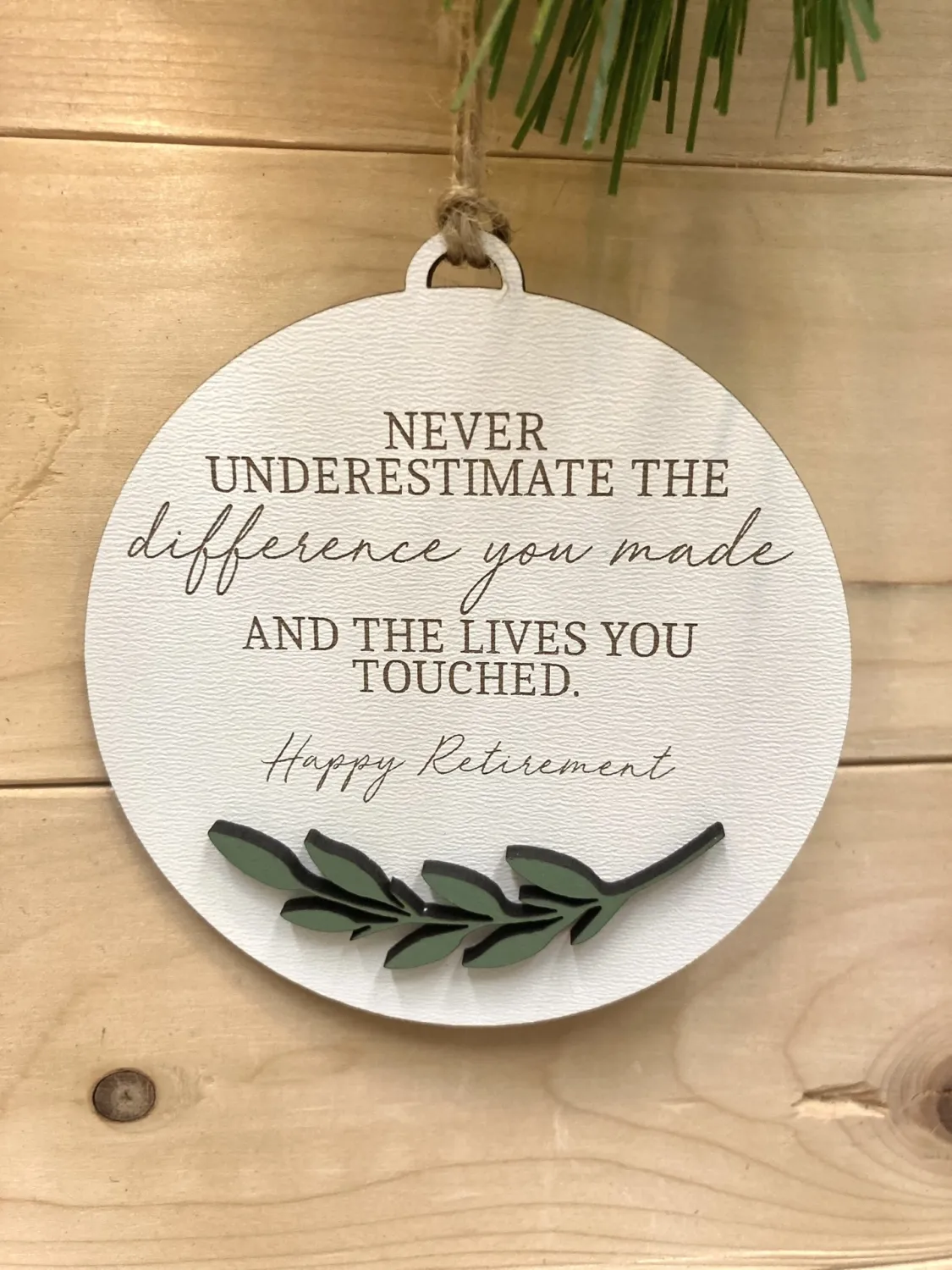 Happy Retirement Ornament