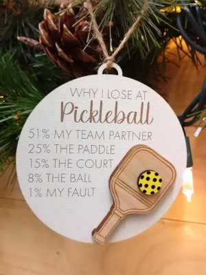 Pickleball Ornament