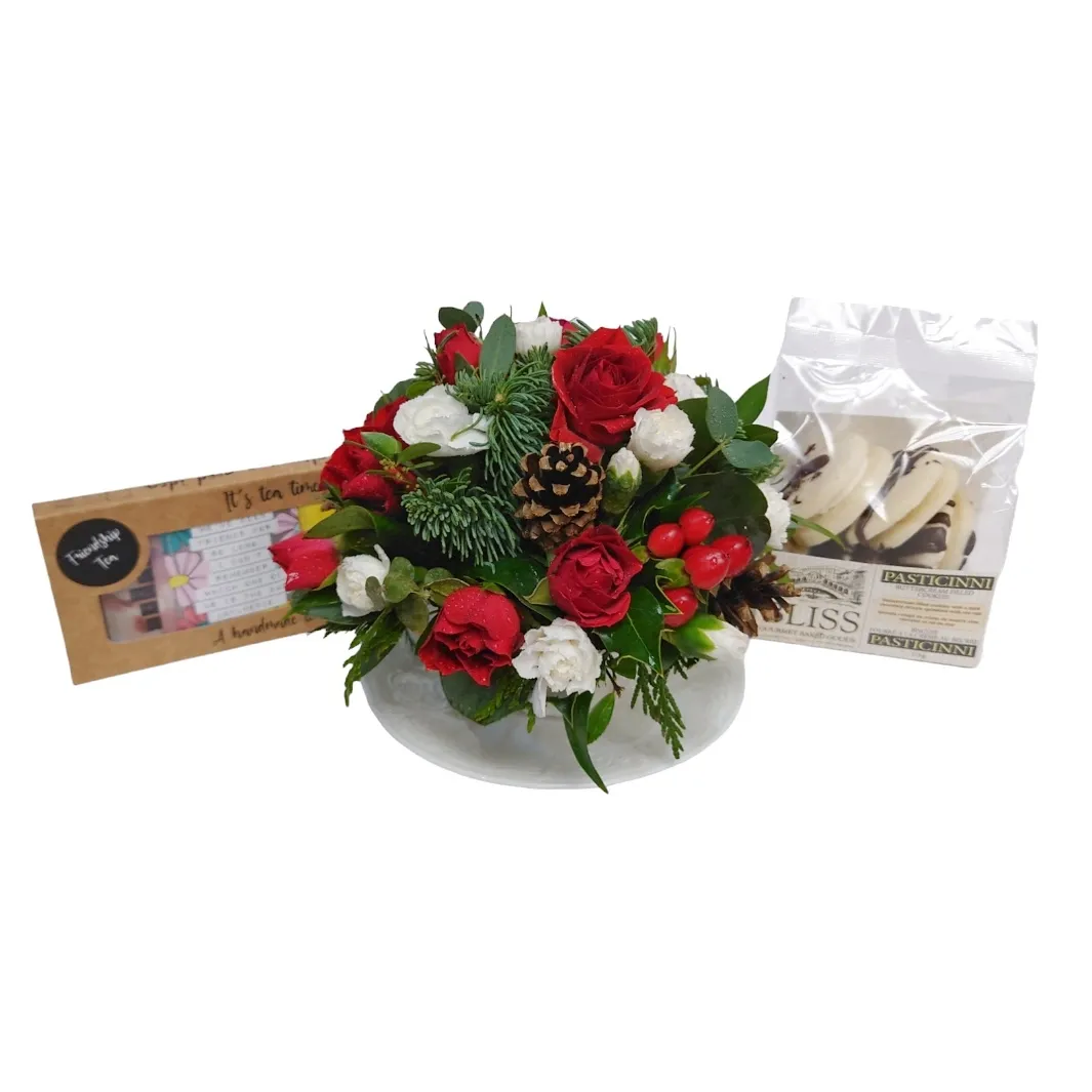 Christmas Tea and Cookies, Size: Standard