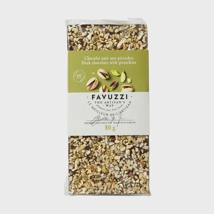 55% Cacao Pistachios Chocolate Bar