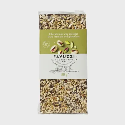 55% Cacao Pistachios Chocolate Bar