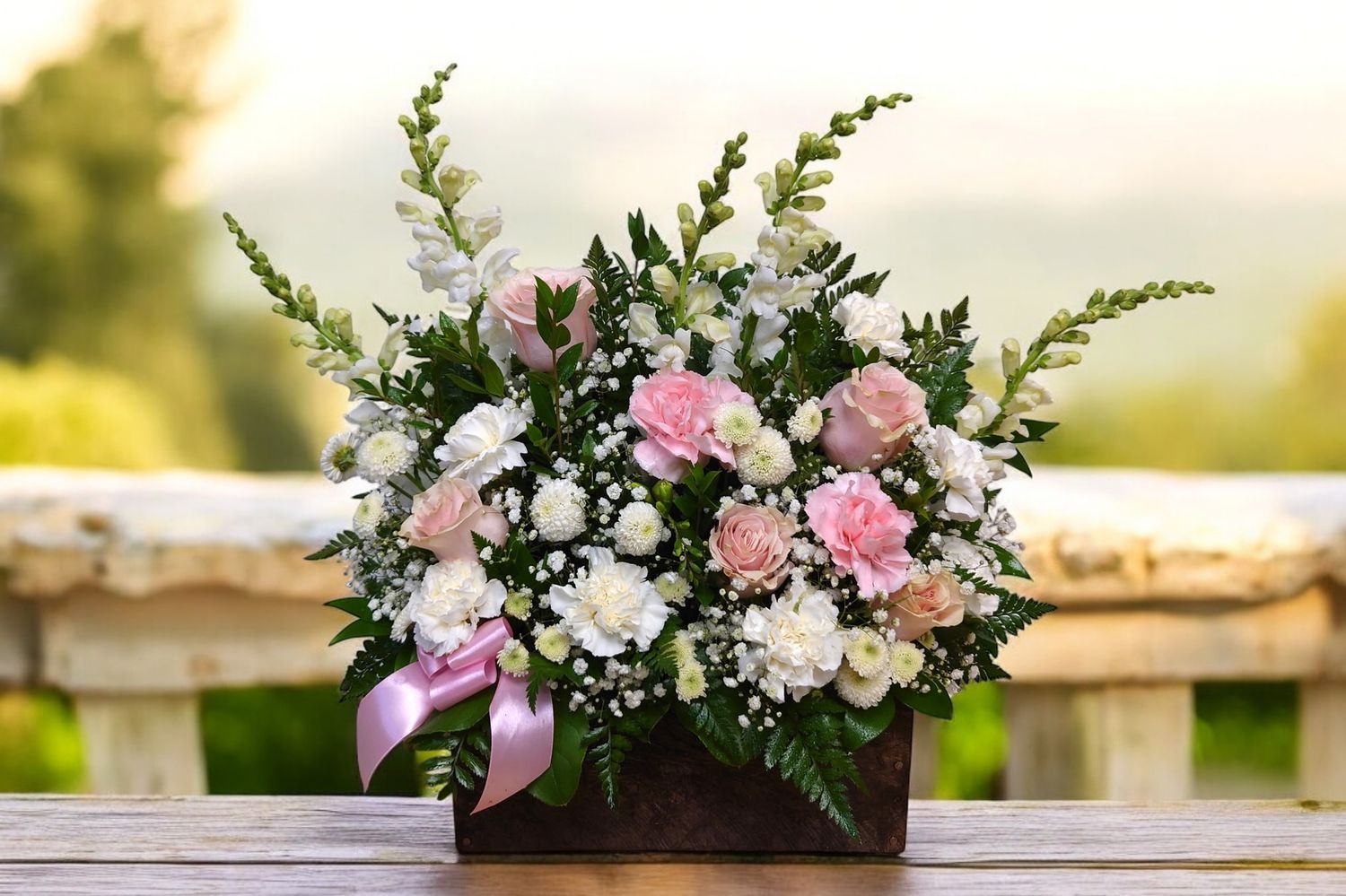 Victorian Flower Woodbox