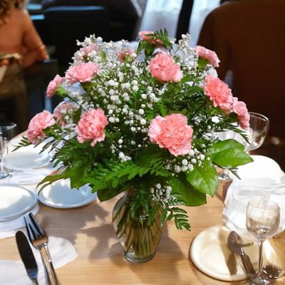 Classic Carnations In A Vase Arrangement