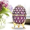 Purple Diamond Fabergé Egg Jewelry Box