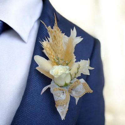 Vintage White Corsage