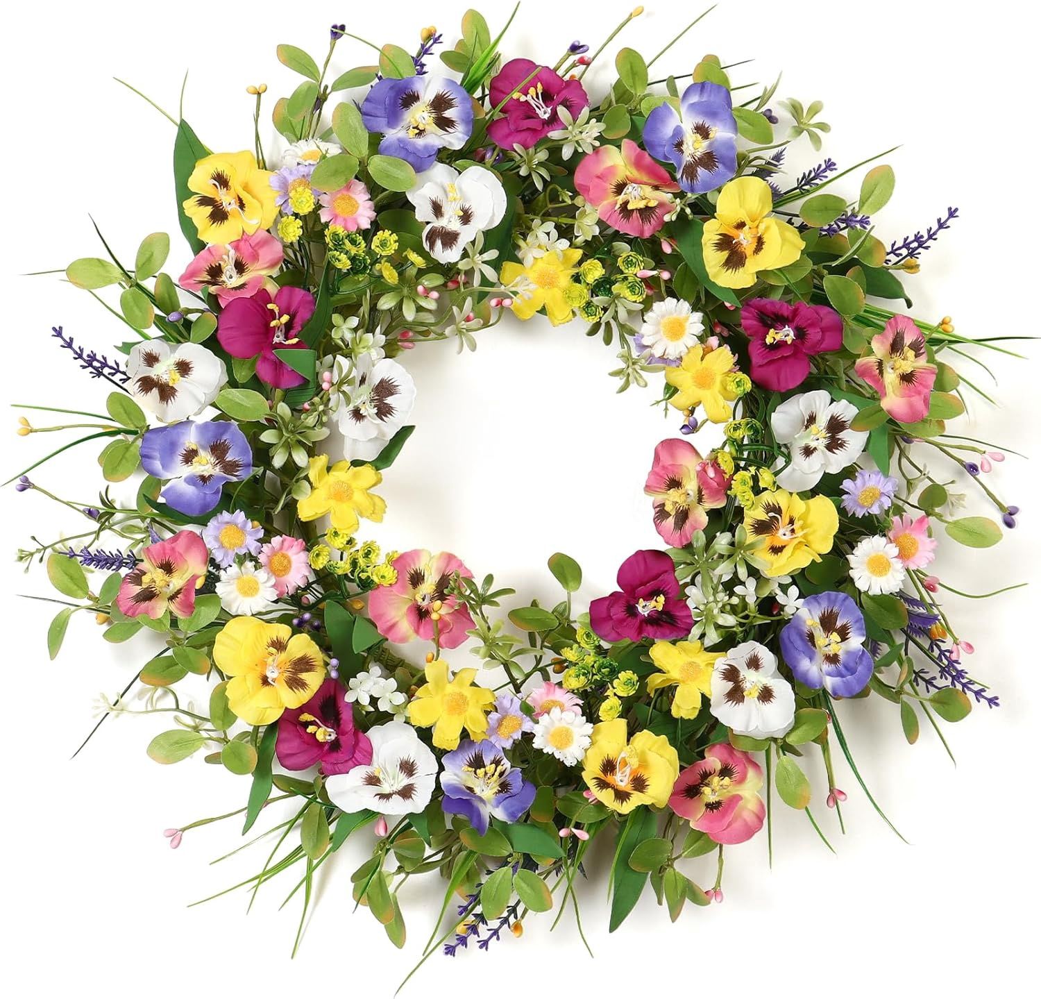 Pansies Flower Wreaths