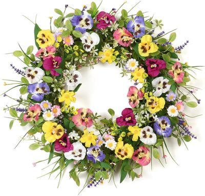 Pansies Flower Wreaths