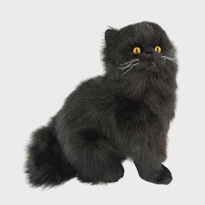 Crystal  the Persian Black Cat Stuffed Animal