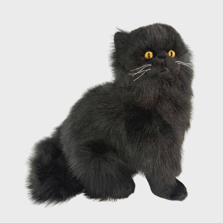 Crystal  the Persian Black Cat Stuffed Animal