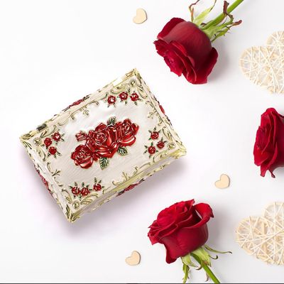 Vintage Roses Jewelry Music Box