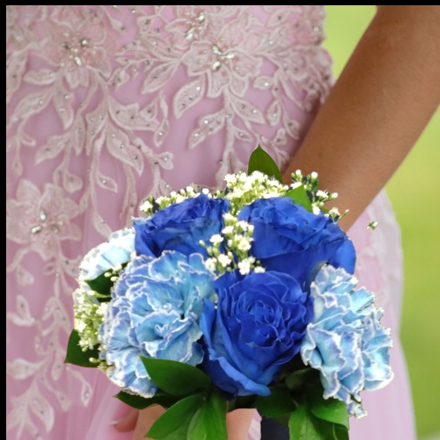 Blue Clutch Bouquet