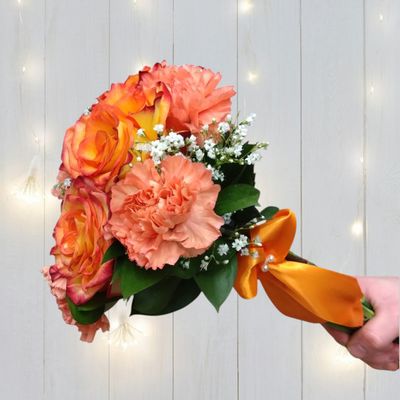 Orange Clutch Bouquet