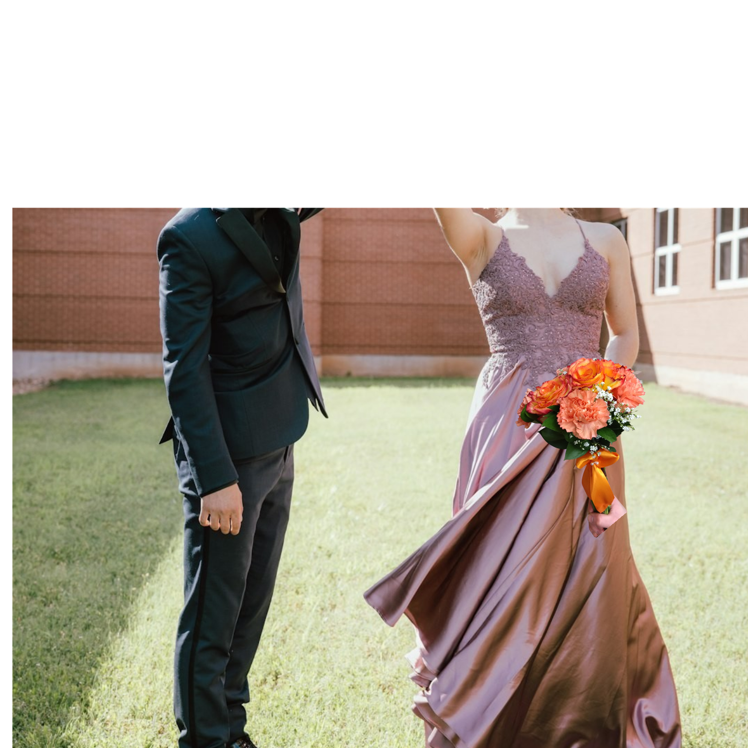 Orange Clutch Bouquet