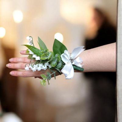 Lily of the Valley Silk Corsage