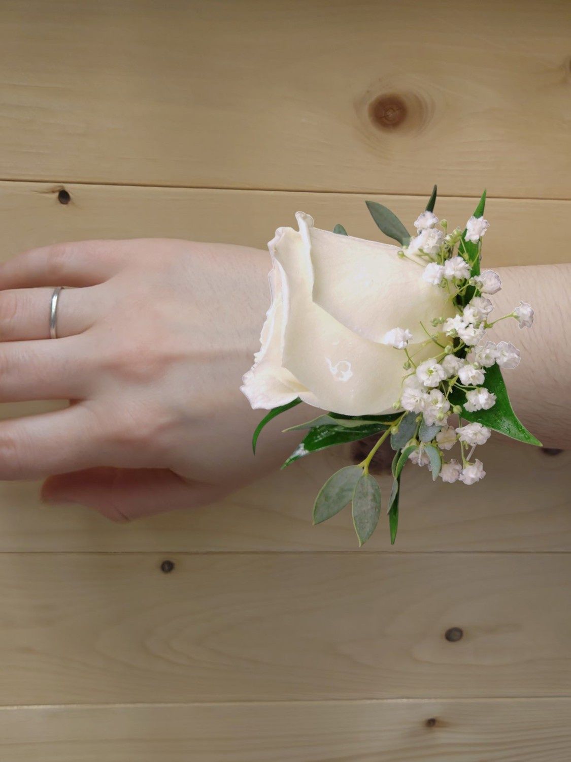 Simply White Corsage