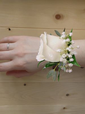 Simply White Corsage