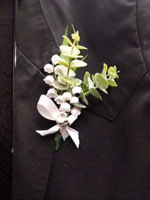 Lily of the Valley Silk Boutonniere
