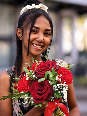 Red Clutch Bouquet