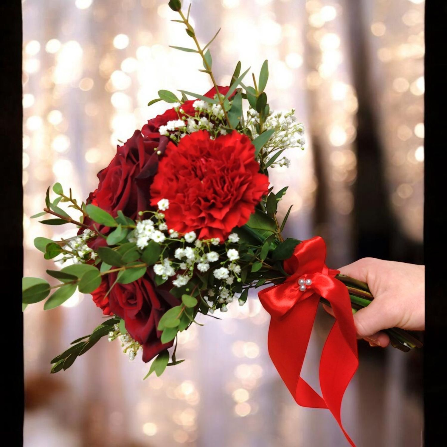 Red Clutch Bouquet
