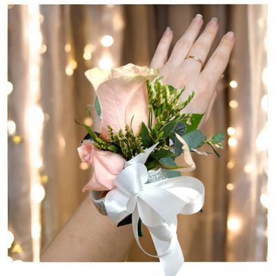 Soft Pink Eucalyptus Corsage