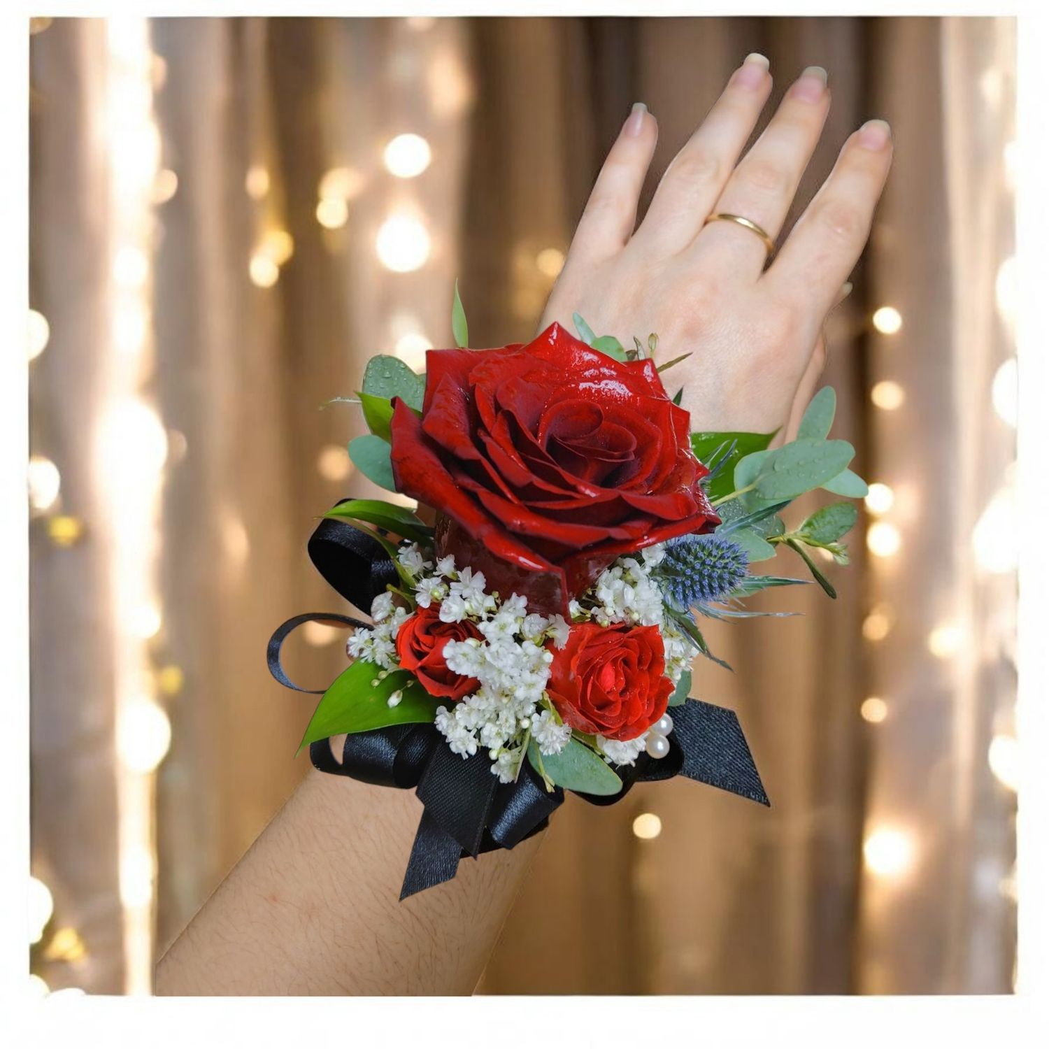 Red Rose Elegance Corsage