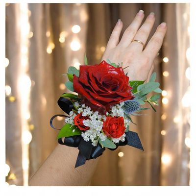 Red Rose Elegance Corsage