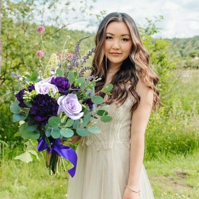 Purple Clutch Bouquet