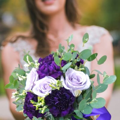 Purple Clutch Bouquet
