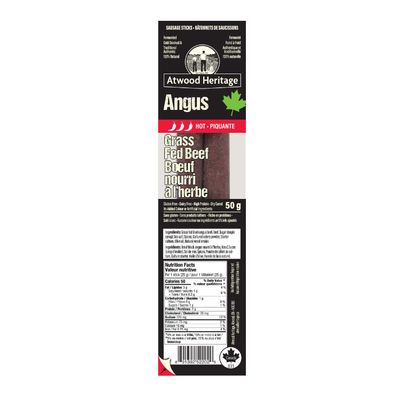 Angus Grass-Fed Beef Snack Stick Hot 2 Pack