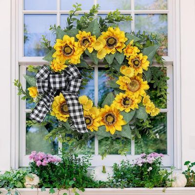 18" Sunflower Wreath