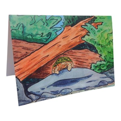 Turtle in the Woods Greeting Card