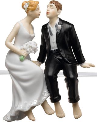 6" Bride and Groom Wedding Figurine