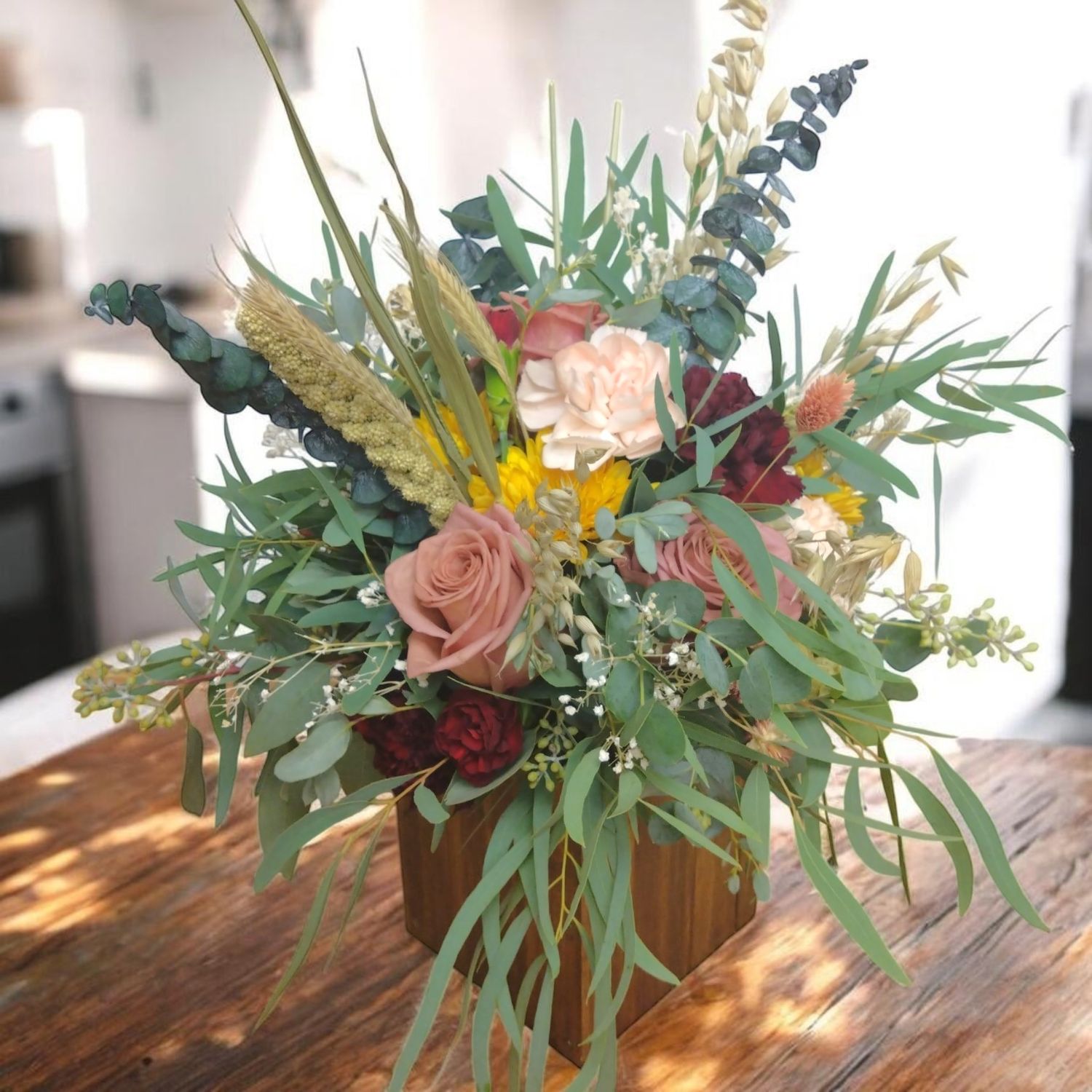 Dried and Fresh Autumn Decor