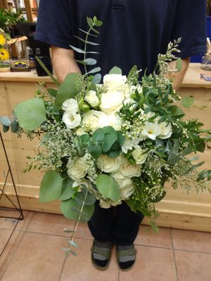White Wedding Bridal Bouquet