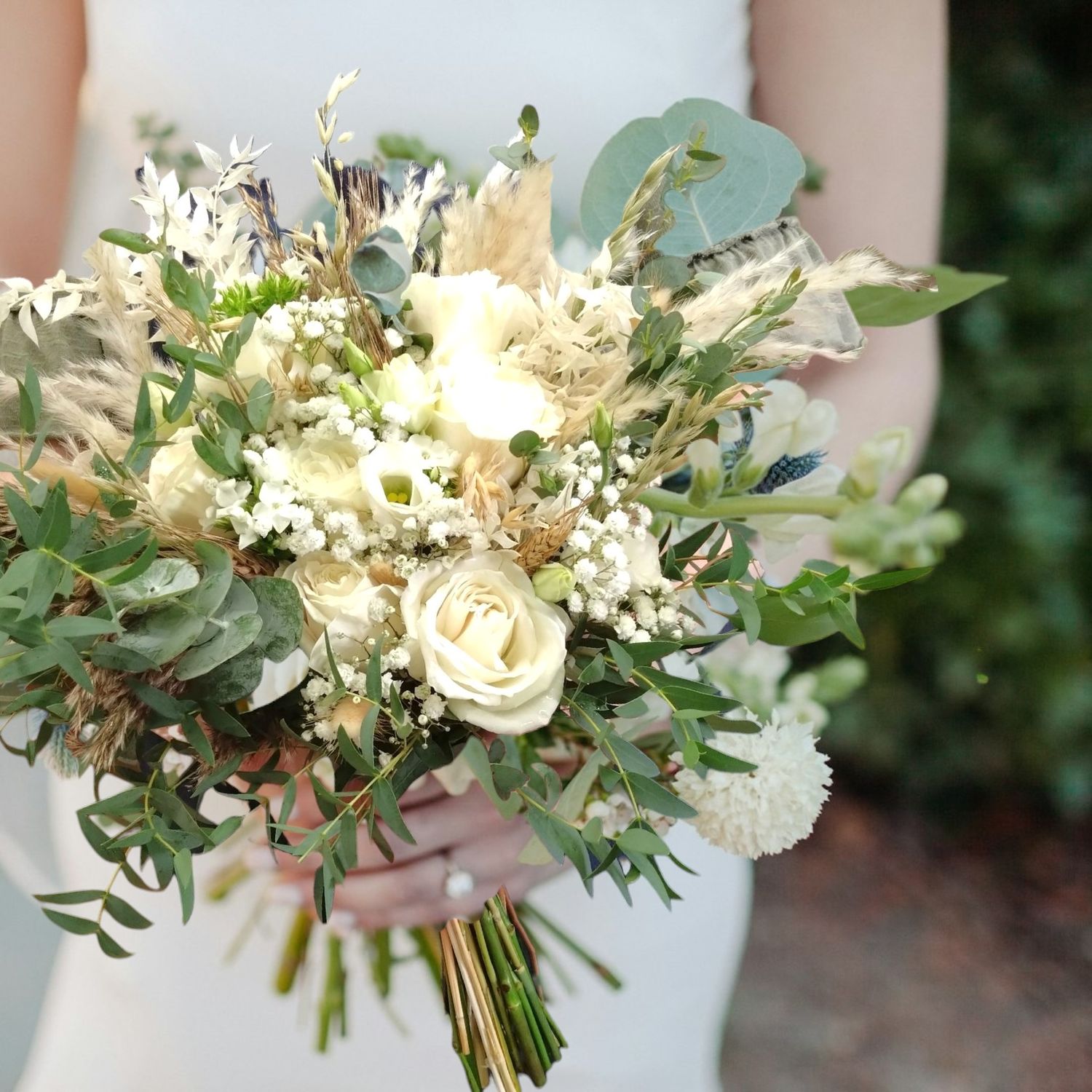 White Wedding Bridal Bouquet