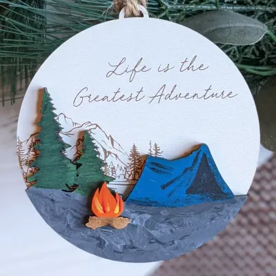 Life is the Greatest Adventure Tent Ornament