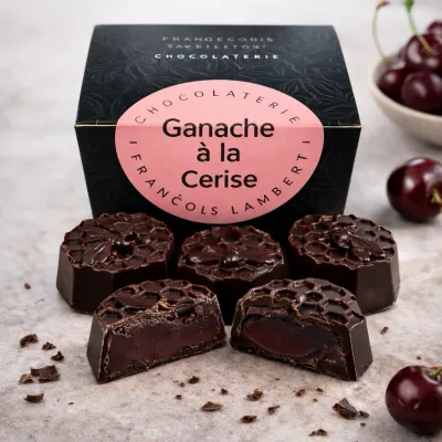 Cherry Ganache Stuffed Chocolates