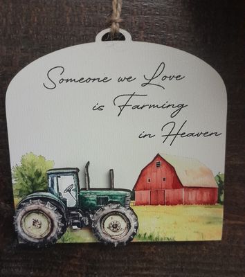 Someone We Love is Farming in Heaven Ornament