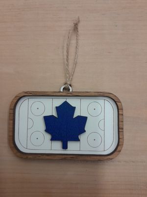 Toronto Maple Leafs Hockey Rink Ornament