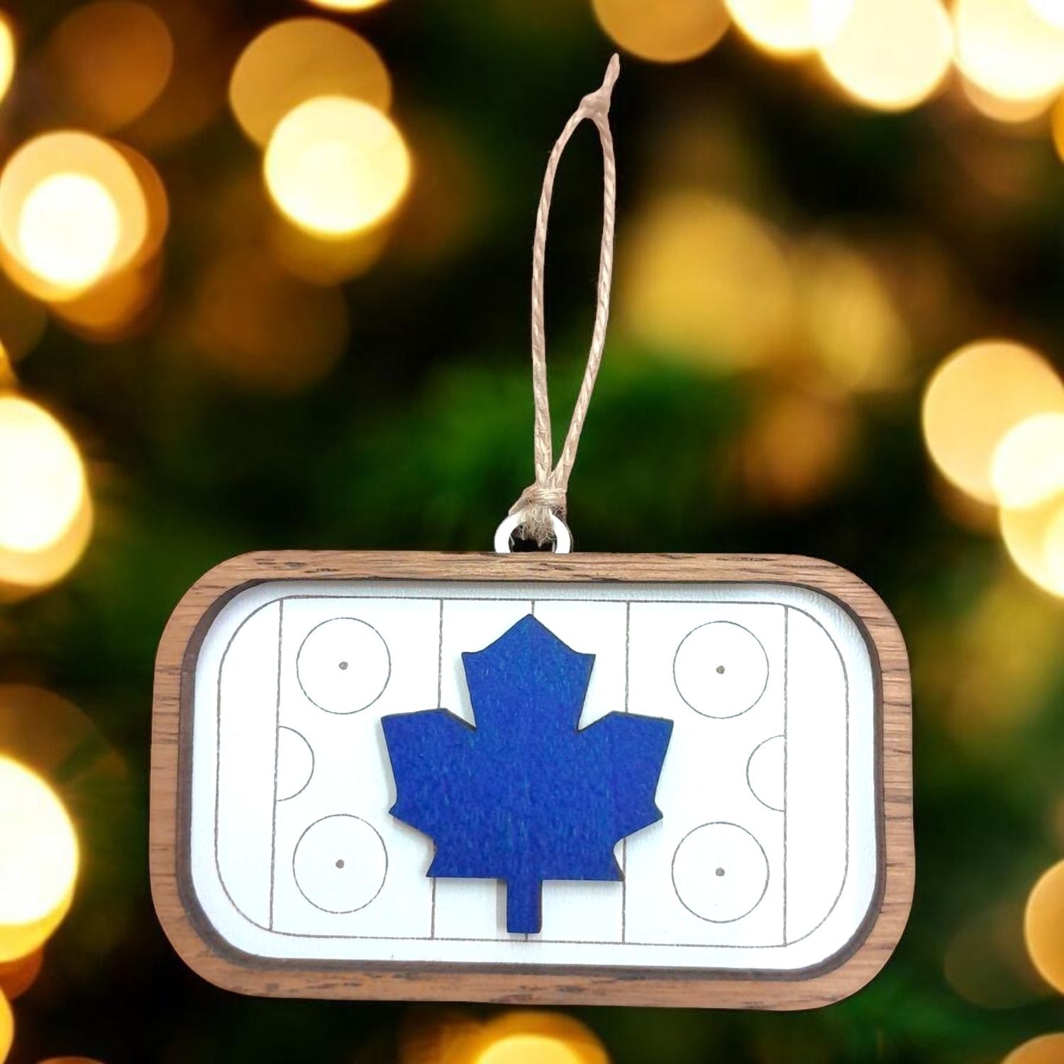 Toronto Maple Leafs Hockey Rink Ornament