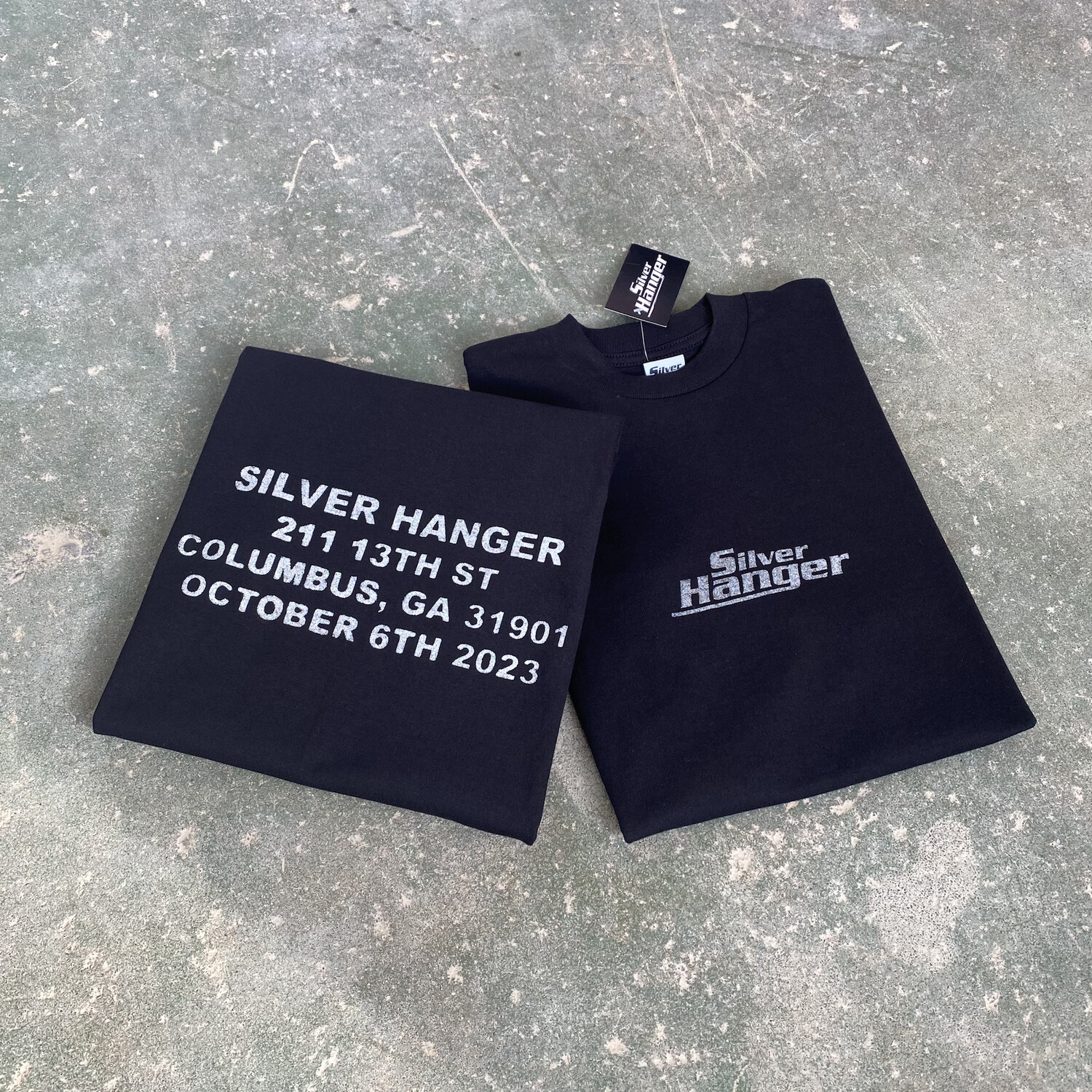 Silver Hanger Grand Opening Tee Size Medium
