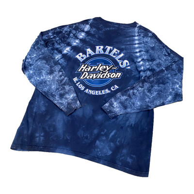 90's Harley Davidson Los Angeles Tie Dye Long Sleeve T-Shirt