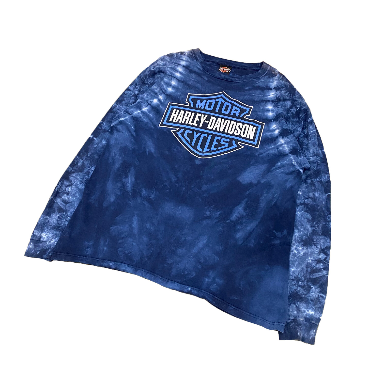 90&#39;s Harley Davidson Los Angeles Tie Dye Long Sleeve T-Shirt