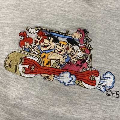 90s Flinstones Embroidered Crewneck