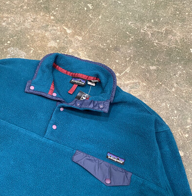90s Patagonia Snap Fleece Teal