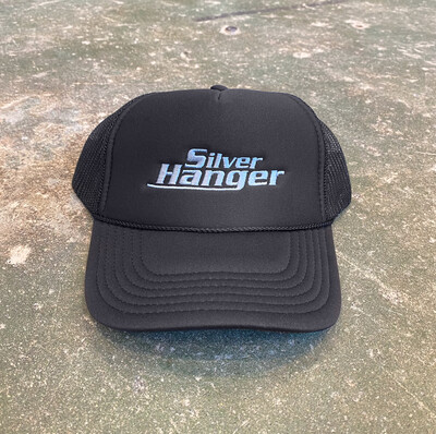 Silver Hanger Embroidered Logo Trucker Hat