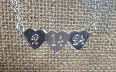 Metal Stamped Hearts