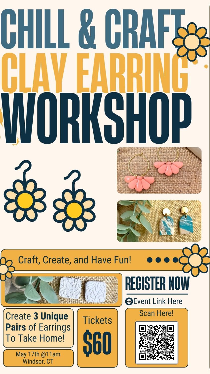Polymer clay earring workshop