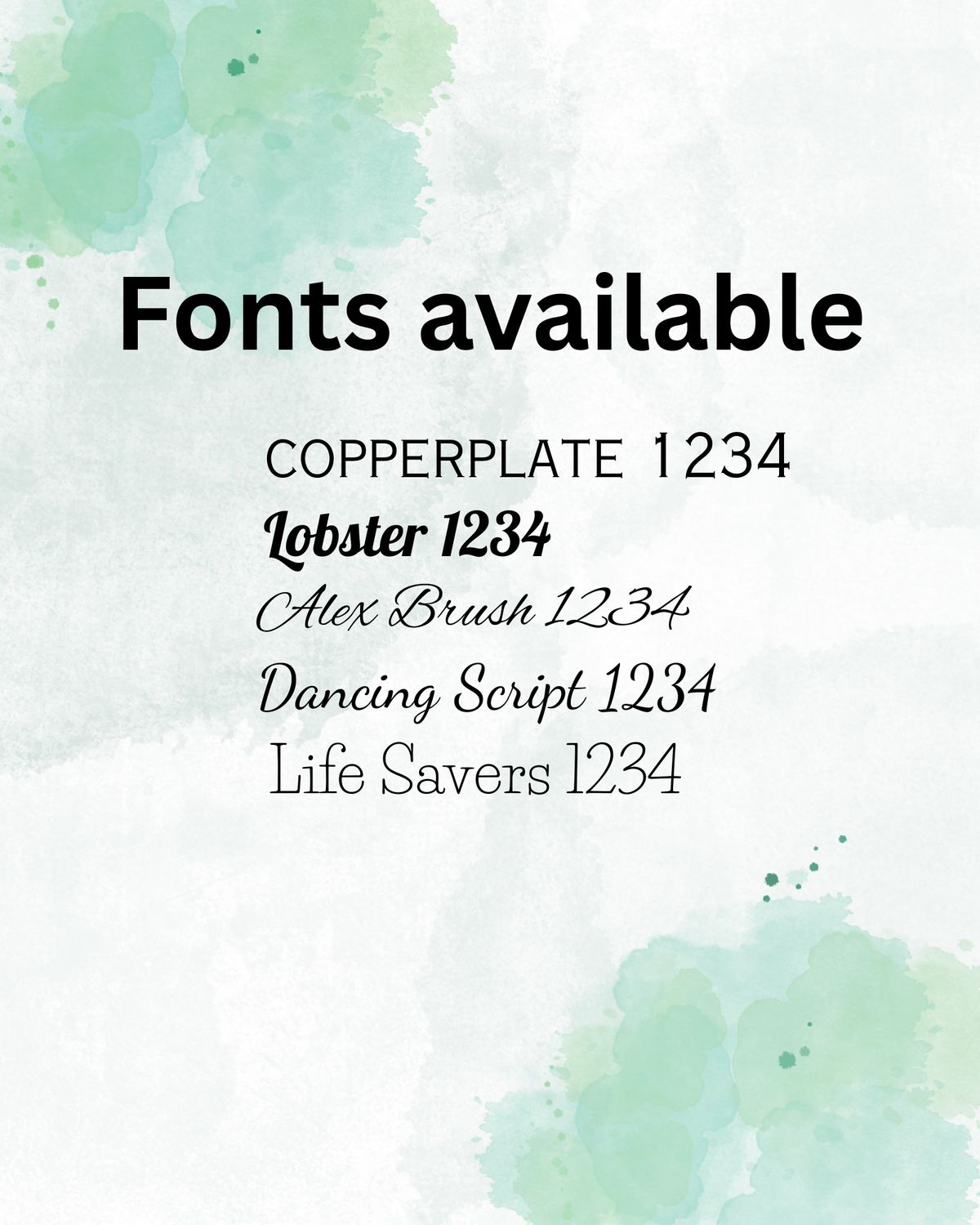 Fonts for Engraving