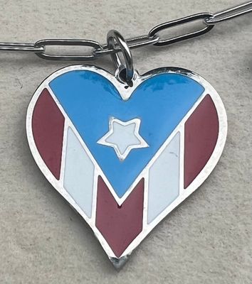 PR Flag Silver Heart